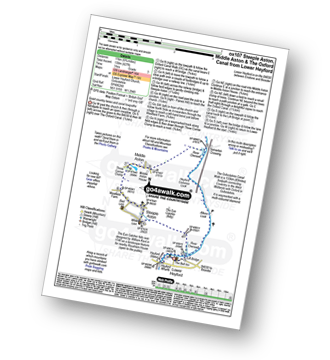 Map with easy-to-follow route details for walk ox107 Steeple Aston, Middle Aston and The Oxford Canal from Lower Heyford pdf