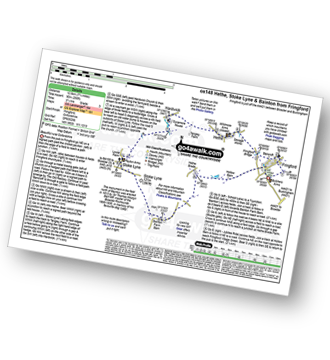 Walk route map with easy-to-follow route instructions for walk ox148 Fringford from Stoke Lyne pdf