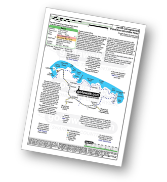 Map with easy-to-follow route details for walk pe106 Carregwastad Point from Strumble Head pdf