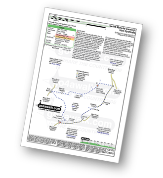 Walk route map with easy-to-follow route instructions for walk pe118 Mynydd Carningli from Sychbant pdf