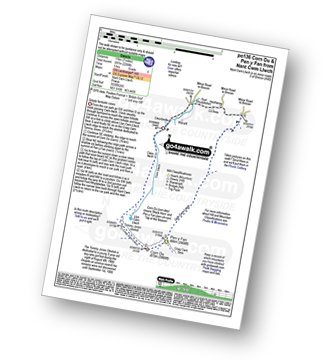 Walk route map with easy-to-follow route instructions for walk po136 Corn Du and Pen y Fan from Nant Cwm Llwch near Brecon pdf