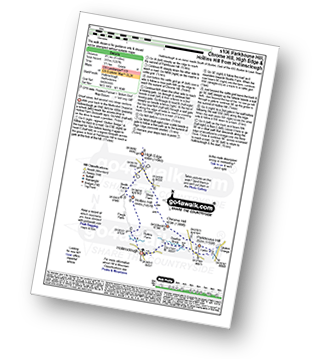 Walk route map with easy-to-follow route instructions for walk s106 Parkhouse Hill, Chrome Hill, High Edge and Hollins Hill from Hollinsclough pdf