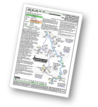 Walk route map with easy-to-follow route instructions for walk s113 Milldale, Wolfscote Dale, Wolfscote Hill, Narrowdale Hill and Gratton Hill from Alstonefield pdf