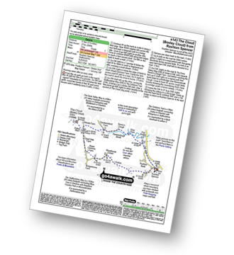 Walk route map with easy-to-follow route instructions for walk s143 The Cloud (Bosley Cloud) from Rushton Spencer pdf