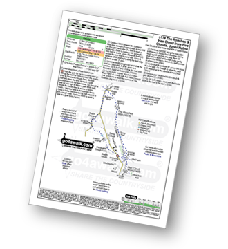 Walk route map with easy-to-follow route instructions for walk s178 The Roaches and Hen Cloud from Five Clouds, Upper Hulme pdf