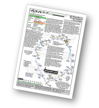 Map with easy-to-follow route details for walk s207 Reaps Moor and The Manifold Trail from Longnor pdf