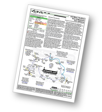 Walk route map with easy-to-follow route instructions for walk s212 Blore, The River Dove and Mappleton (aka Mapleton) from Swinscoe pdf