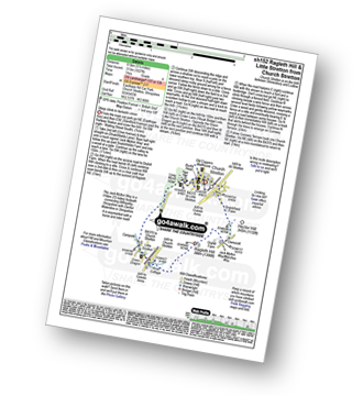 Walk route map with easy-to-follow route instructions for walk sh152 Ragleth Hill and Little Stretton from Church Stretton pdf