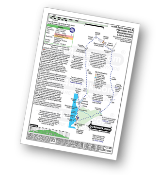 Walk route map with easy-to-follow route instructions for walk st100 Ben Lomond and Ptarmigan from Rowardennan pdf