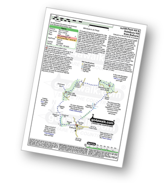 Walk route map with easy-to-follow route instructions for walk su109 Pitch Hill and Holmbury Hill from Ewhurst pdf