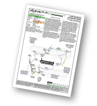 Walk route map with easy-to-follow route instructions for walk su147 Crowhurst from Blindley Heath pdf