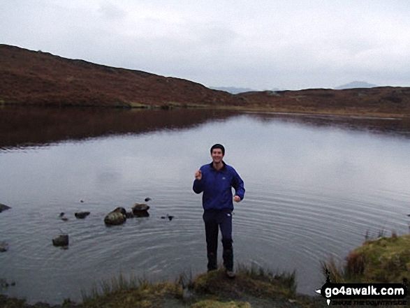 Me on Beacon Tarn (Blawith Fells) in The Lake District Cumbria England