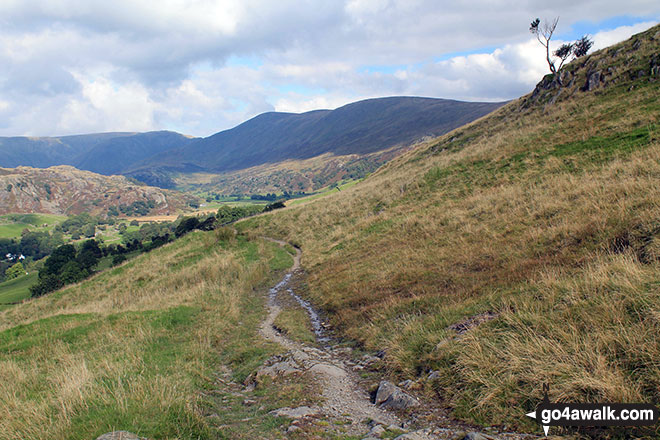 Walk c257 The Kentmere Skyline from Kentmere - Cornclose Lane (track)