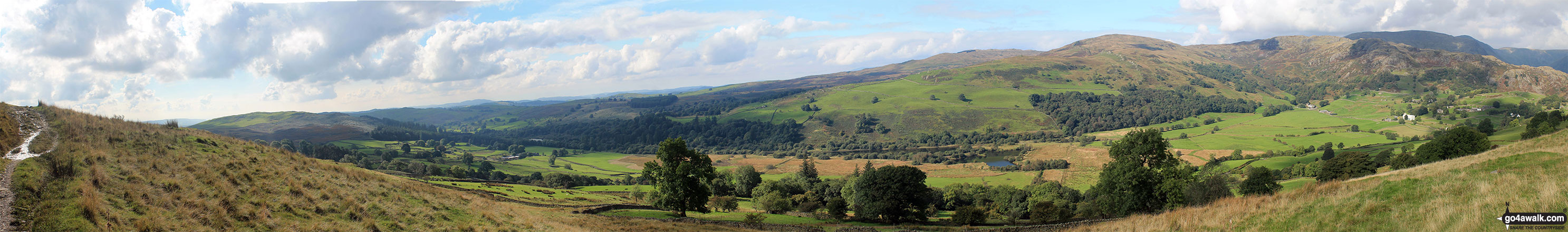 The Kentmere Valley from Cornclose Lane (Track)