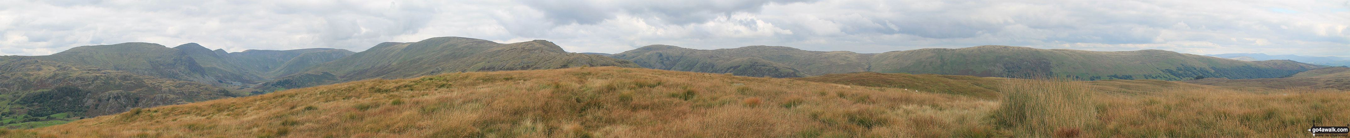 The Lake District horizon from Hollow Moor (Green Quarter Fell)