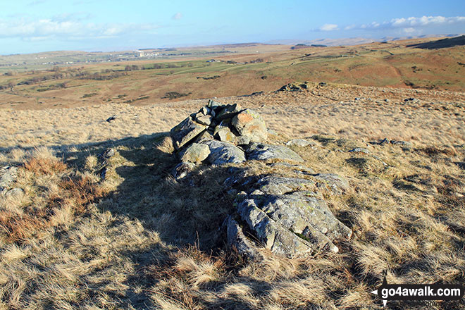 Walk c472 The Naddle Horseshoe from Hazel Shaw - Scalebarrow Knott summit cairn