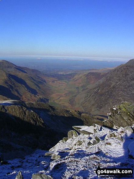 Nant Ffrancon from Glyder Fach