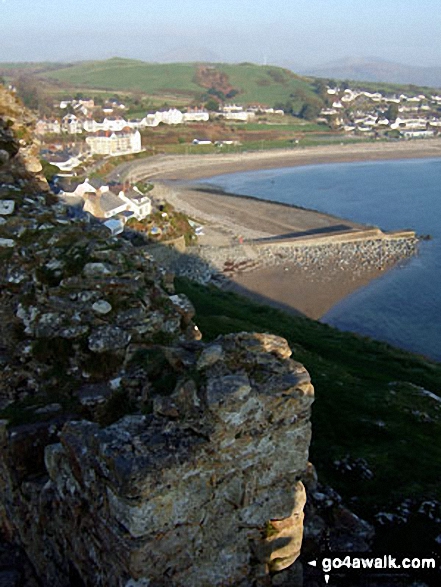 East from Criccieth Castle