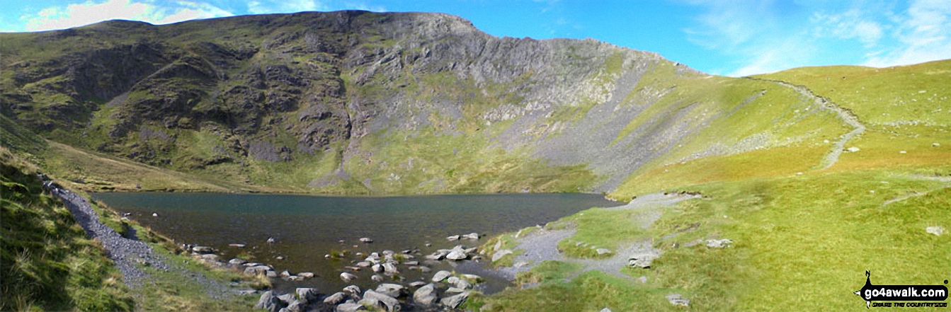 Walk c383 Blencathra via Sharp Edge from Scales - Sharp Edge from Scales Tarn, Blencathra (or Saddleback)