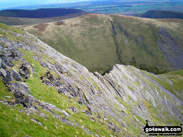 Walk c383 Blencathra via Sharp Edge from Scales - Sharp Edge from Atkinson Pike, Blencathra (or Saddleback)