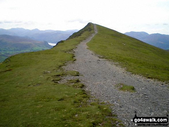 Approaching Knowe Crags, Blencathra or Saddleback