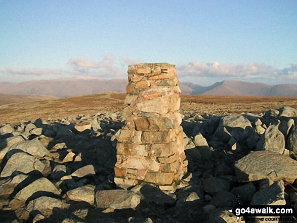 Walk c369 High Raise, Ullscarf and Grange Fell from Rosthwaite - High Raise (Langdale) summit trig point