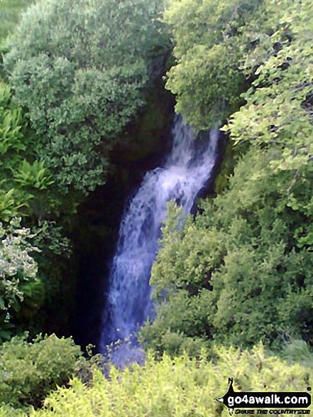 The waterfall at Blaen y Glyn