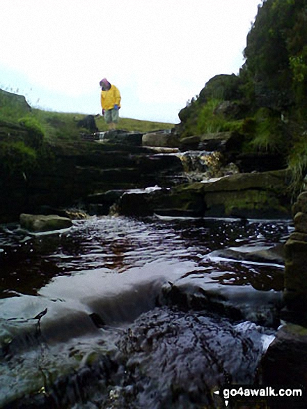 The Blaen Caerfanell waterfall near Blaen y Glyn