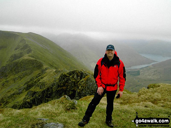 My husband Mike on Sgurr an Lochain (Glen Shiel)