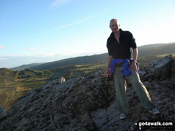 My husband, Michael on Solutre in Burgundy  France