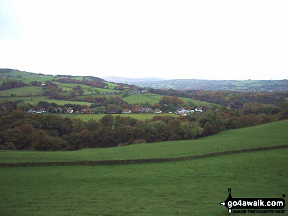 Walk d103 Cobden Edge, Mellor, Rowarth and Brook Bottom from Strines - View from Mellor Church