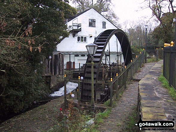 Walk d103 Cobden Edge, Mellor, Rowarth and Brook Bottom from Strines - Water Wheel nr Rowarth