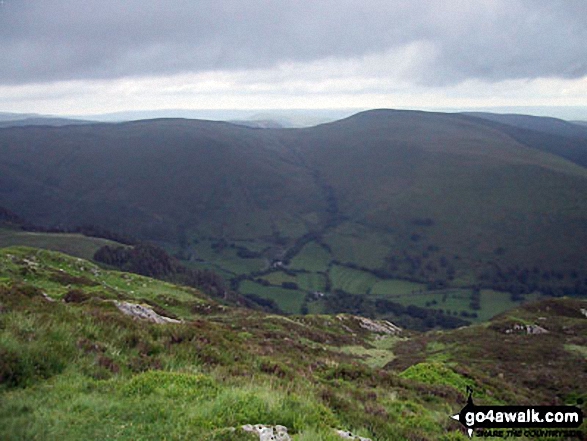 Looking East towards Minfford from Craig Cwm Amarch