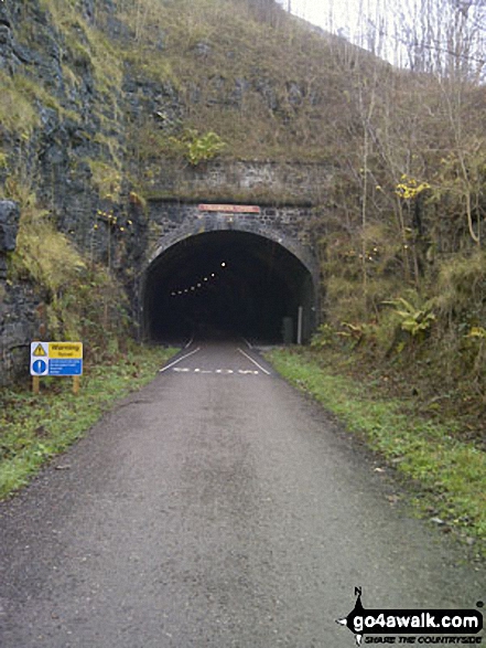 Walk d206 Monsal Dale and Ashford in the Water from Bakewell - The recently reopened Litton Tunnel on the Monsal Trail