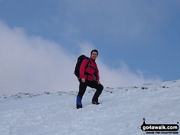 Andy Brown on Blencathra or Saddleback (Hallsfell Top)