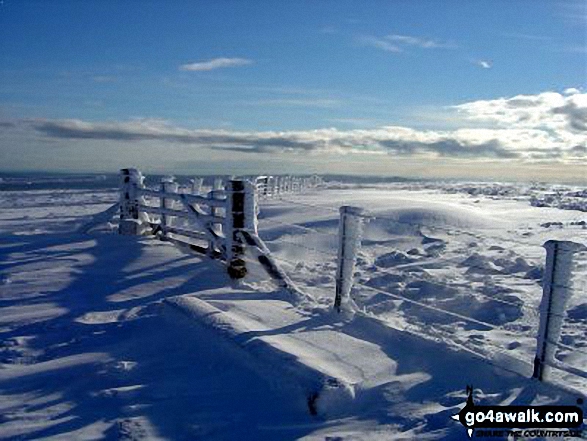 Snow on the summit of Cat Law nr Kirriemuir