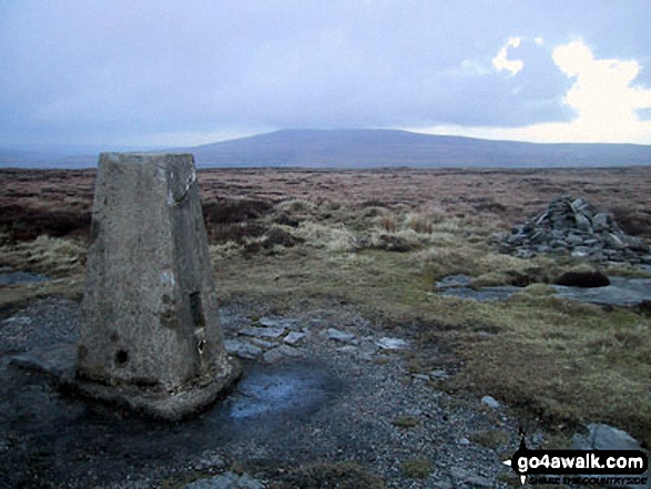 Buckden Pike from Firth Fell summit trig point