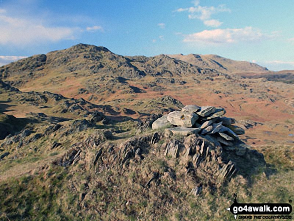 Walk c217 Dunnerdale Fell, Great Stickle, Stickle Pike, Raven's Crag and The Knott from Broughton Mills - Raven's Crag (Stickle Pike), summit cairn