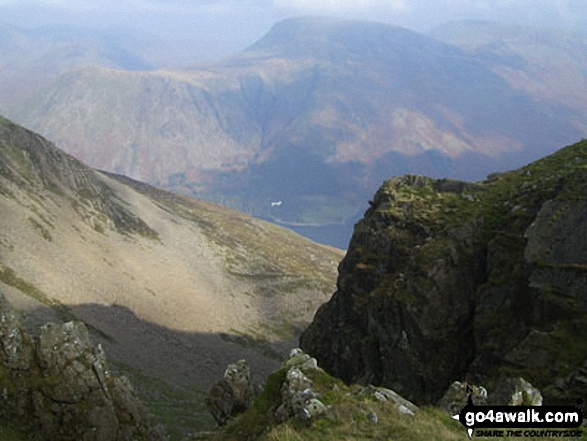 Walk c263 The High Stile Ridge from Buttermere - Buttermere from High Stile