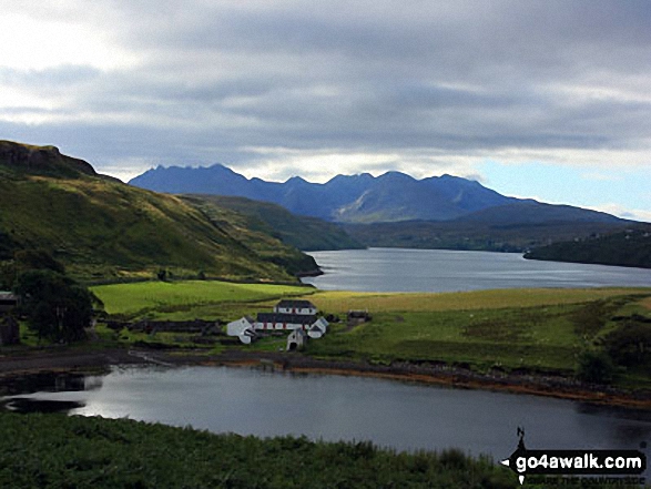 Looking down Loch Harport to the Cuillin Hills from Boust Hill