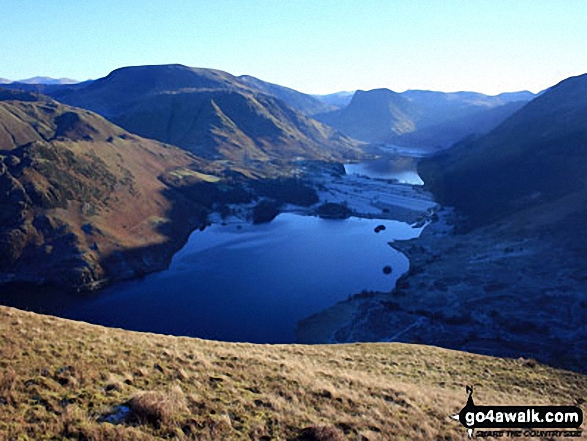 Walk Mellbreak walking UK Mountains in The Western Fells The Lake District National Park Cumbria, England