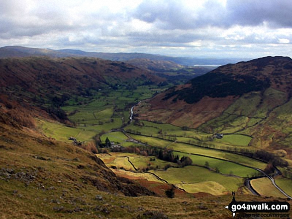 Great Langdale from below Loft Crag