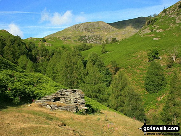 The Furness Fells above Crook Beck from near Low Tilberthwaite