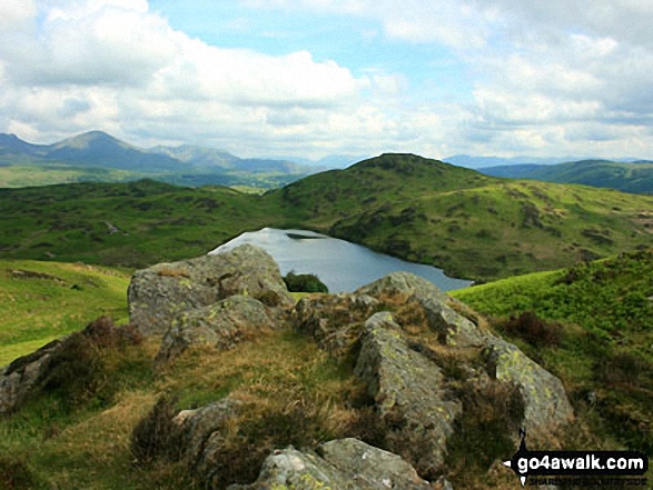 Walk Wool Knott walking UK Mountains in The Southern Marches The Lake District National Park Cumbria, England