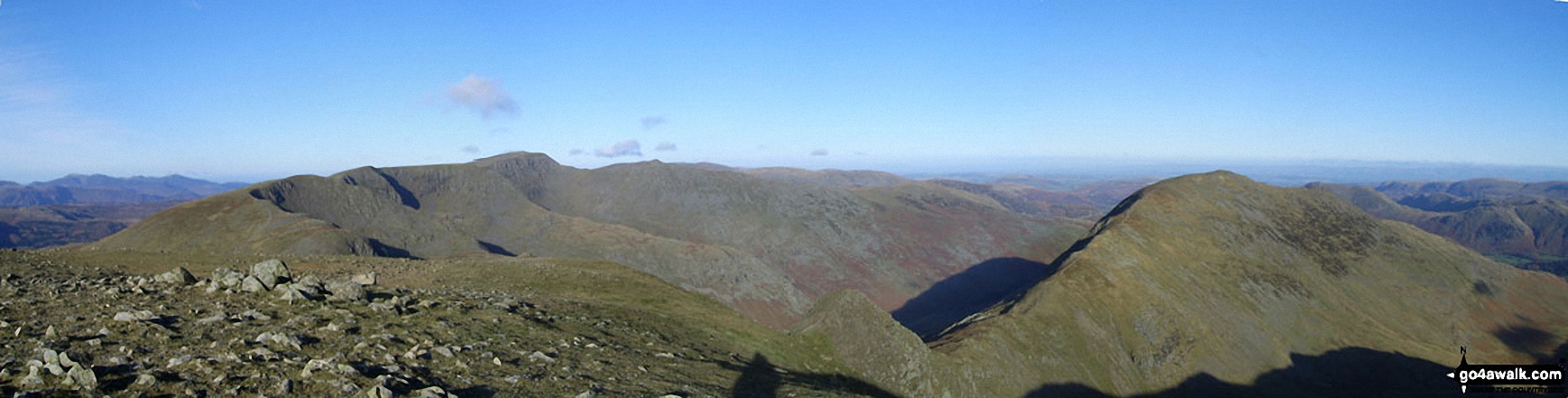 *The Helvellyn Ridge and St Sunday Crag from Fairfield