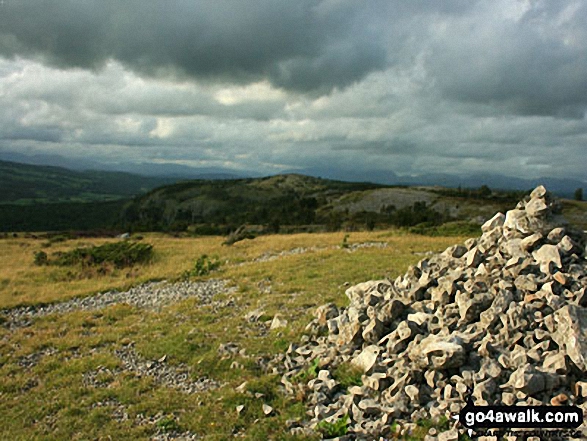 Looking north to Lord's Seat along the Whitbarrow Scar ridge