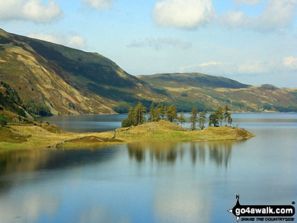 Speaking Crag across Haweswater Reservoir from Rowantreethwaite Beck