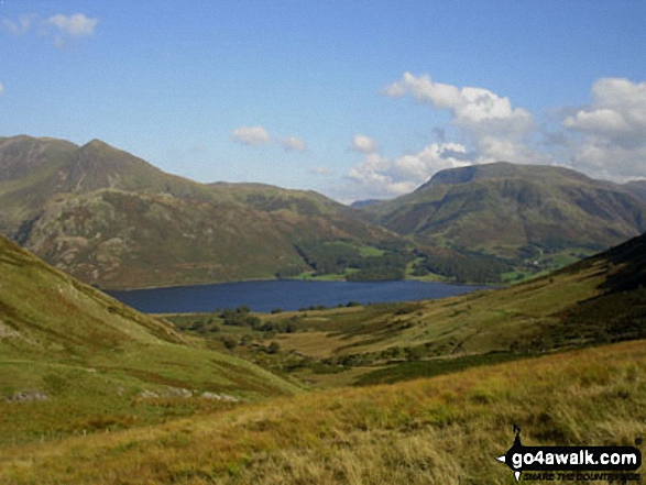 Walk c397 The Buttermere Fells from Buttermere - Crummock Water, Rannerdale Knotts and Robinson beyond from Black Beck