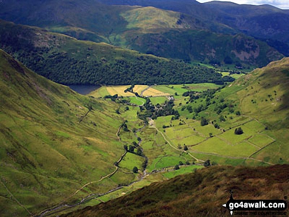 Hartsop village from Gray Crag’s northern slope