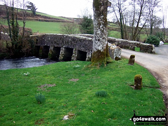 Walk co132 The Inny Valley Walk from Fivelanes - Gimblett's Mill Bridge